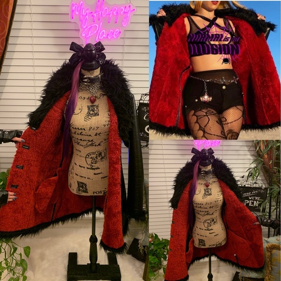 Tripp Nyc Monster Fur Jacket Coat - Picture 8 of 17